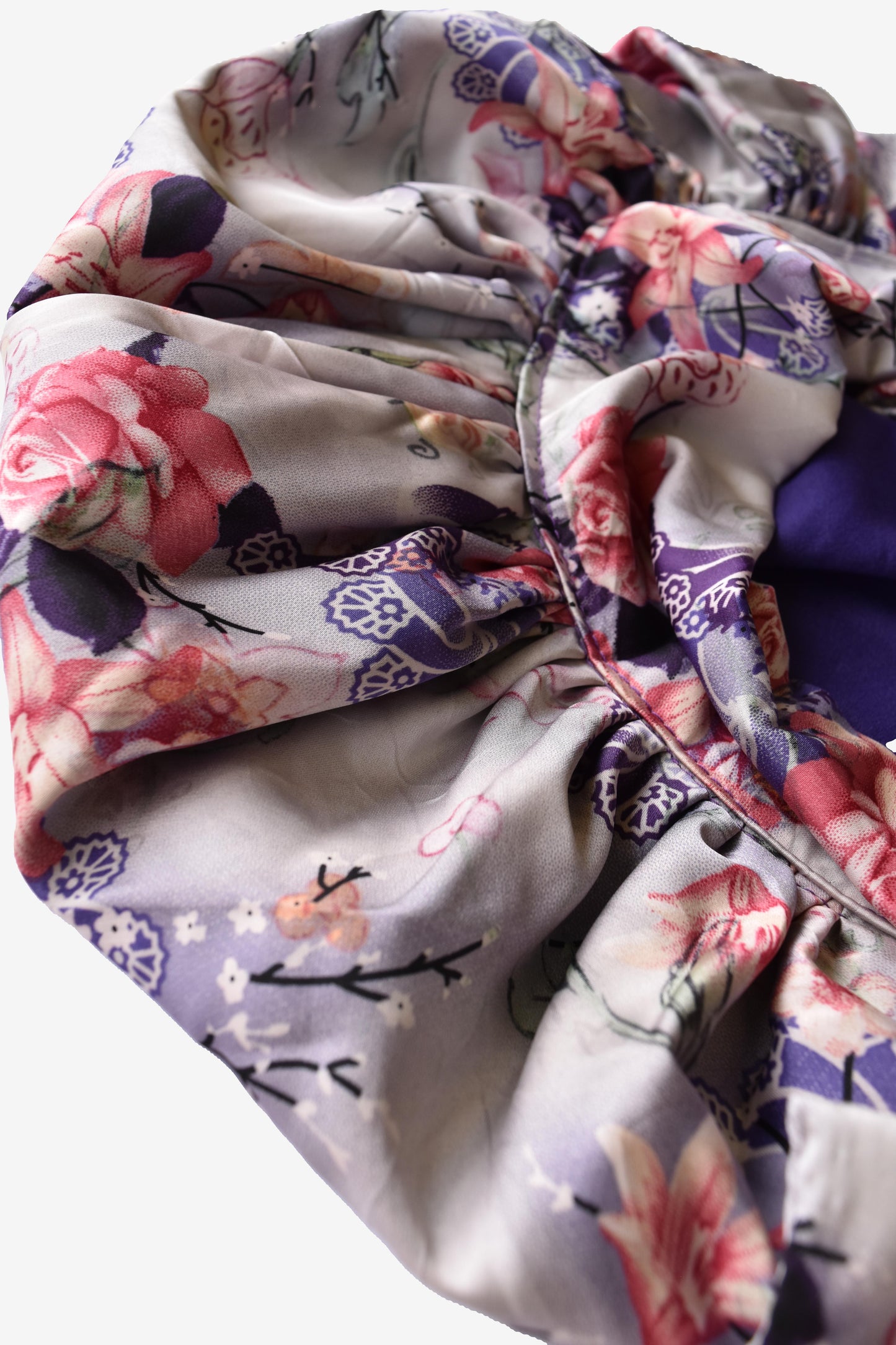 Lilac Whisper  Satin Tie Bonnet