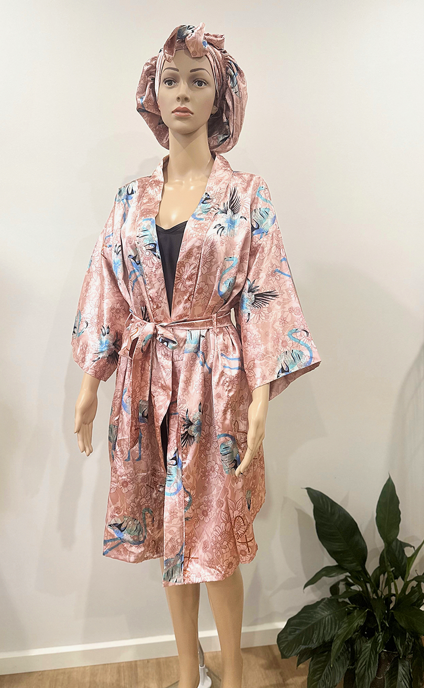 Zuri Robe, Slip and Bonnet Set