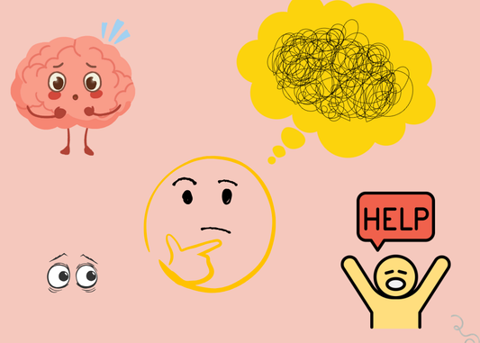 variety of graphics depicting confusion and needing help about a situation