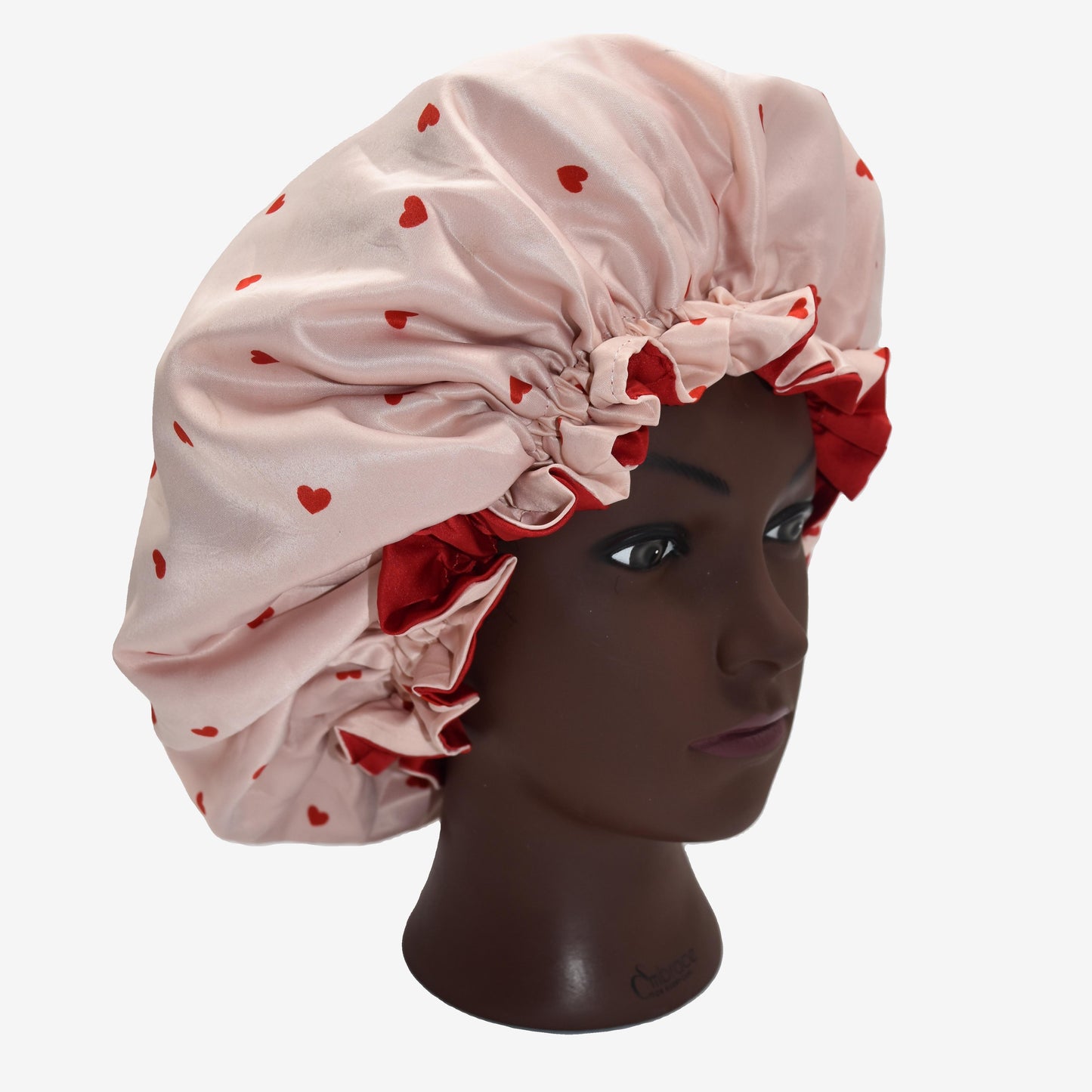 Berry Blossom reversible ruffle bonnet