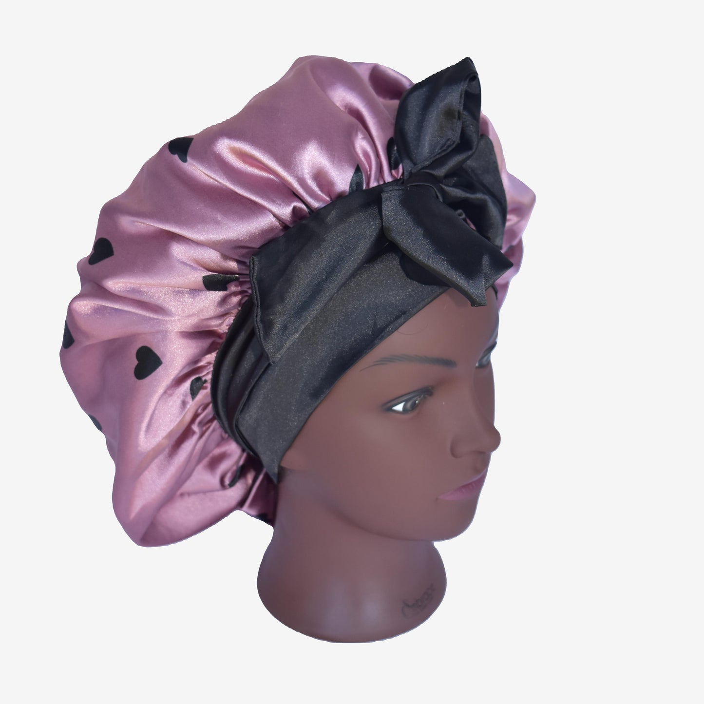 Blush bliss satin Tie Bonnet