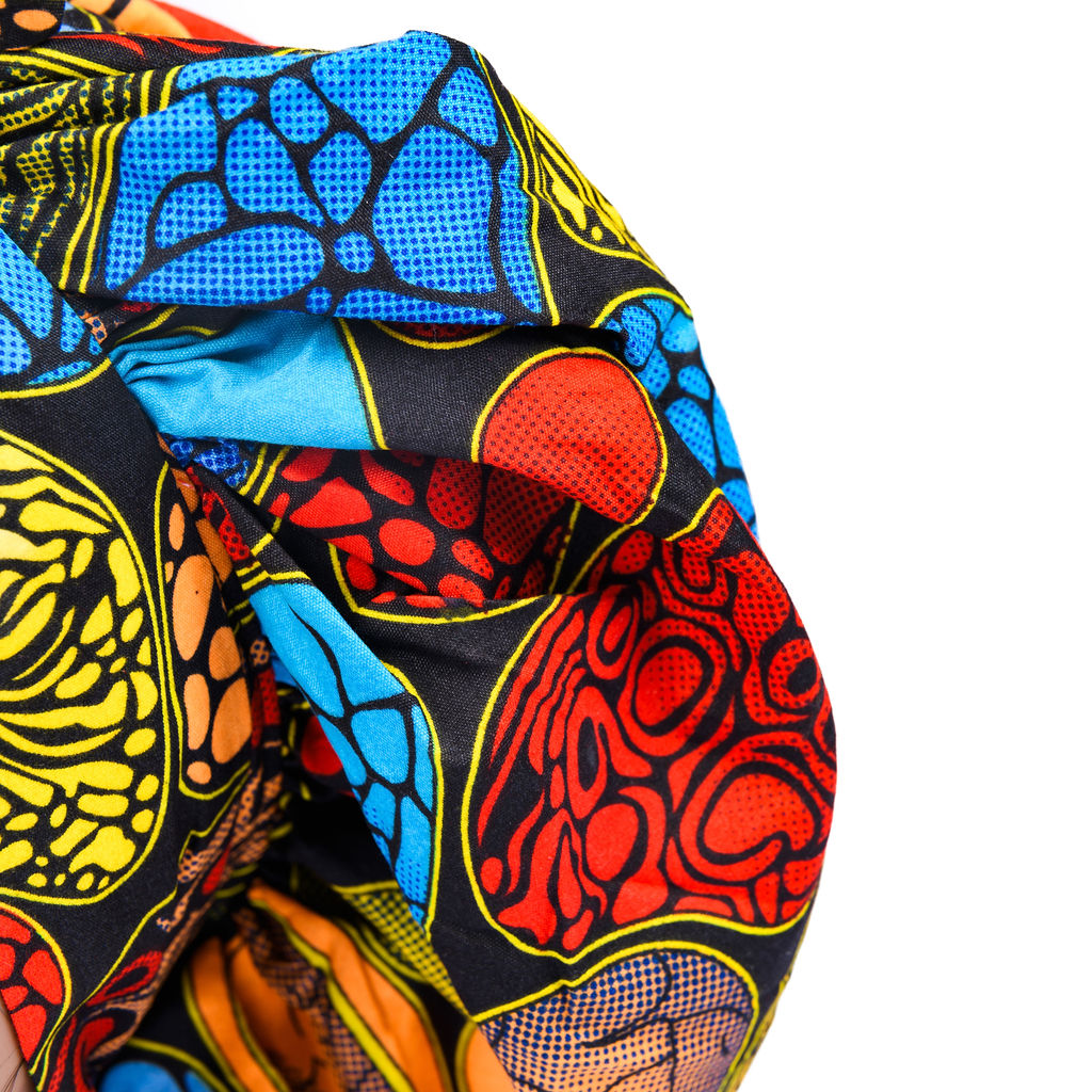 Furaha Cotton & Silk Tie Bonnet
