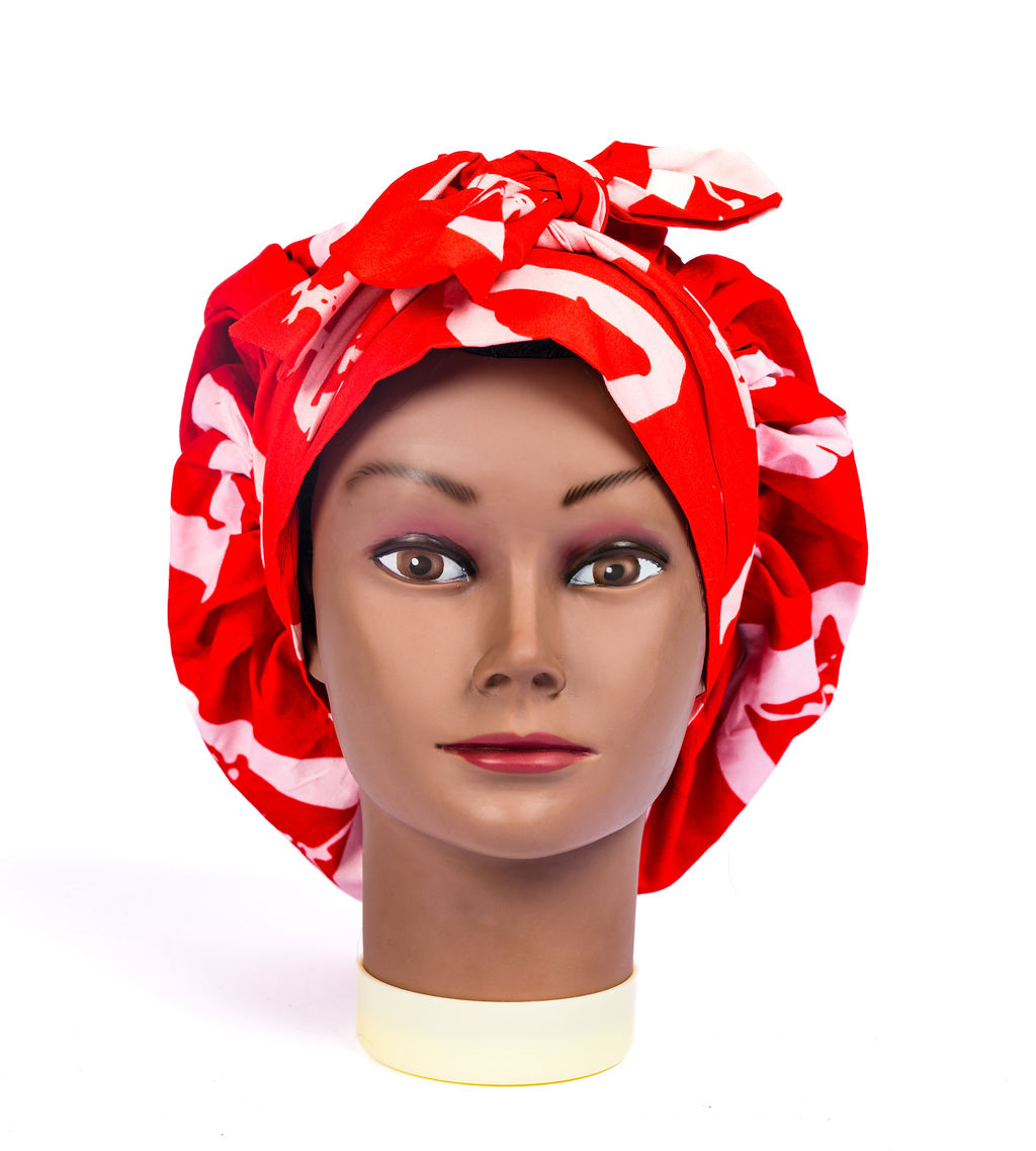 Upendo cotton and silk bonnet for curly hair