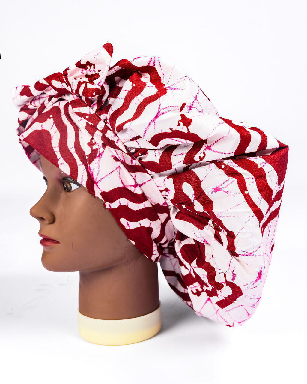 Neema cotton and silk bonnet for curly hair