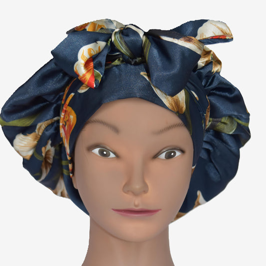 Nuru Satin Tie Bonnet