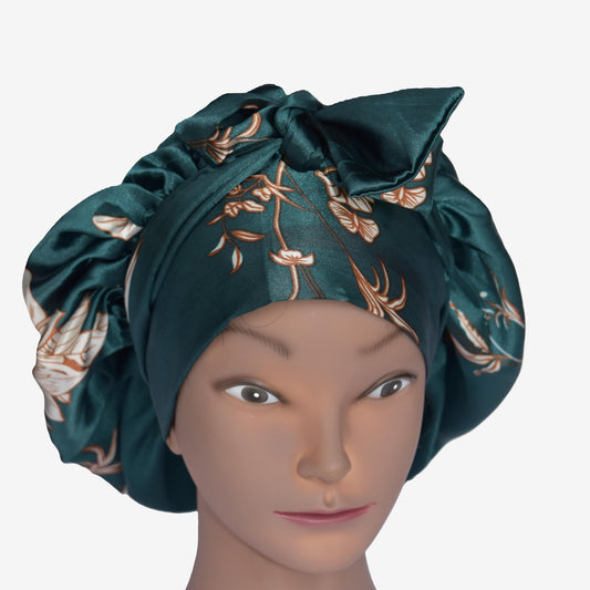 Zamara  Satin Tie bonnet