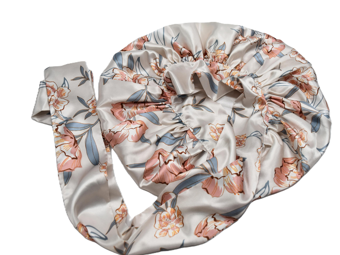 Florette | Luxury Pure Silk Bonnet for all hair types – Anti-Frizz, Protective Night Cap by Curly Comforts