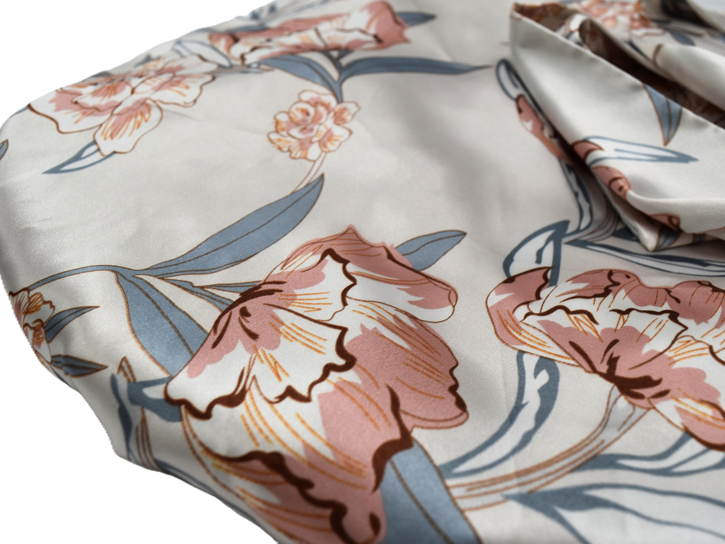 Florette | Luxury Pure Silk Bonnet for all hair types – Anti-Frizz, Protective Night Cap by Curly Comforts