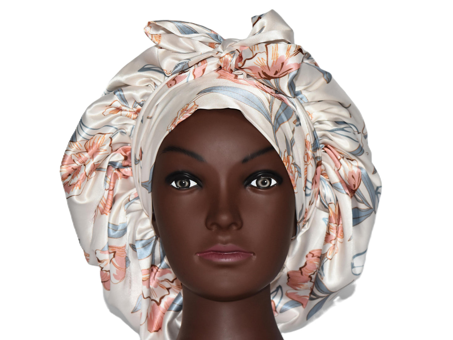 Florette | Luxury Pure Silk Bonnet for all hair types – Anti-Frizz, Protective Night Cap by Curly Comforts