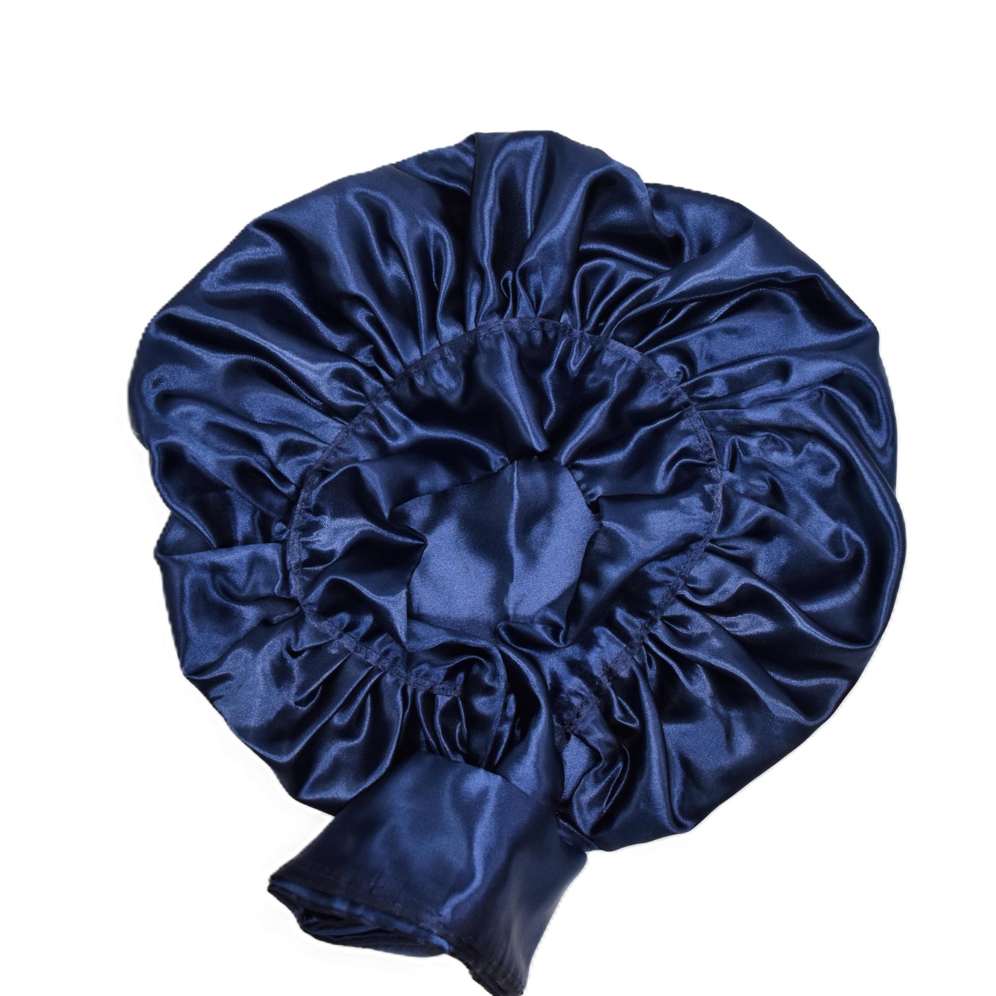 French Navy Tie Silk bonnet