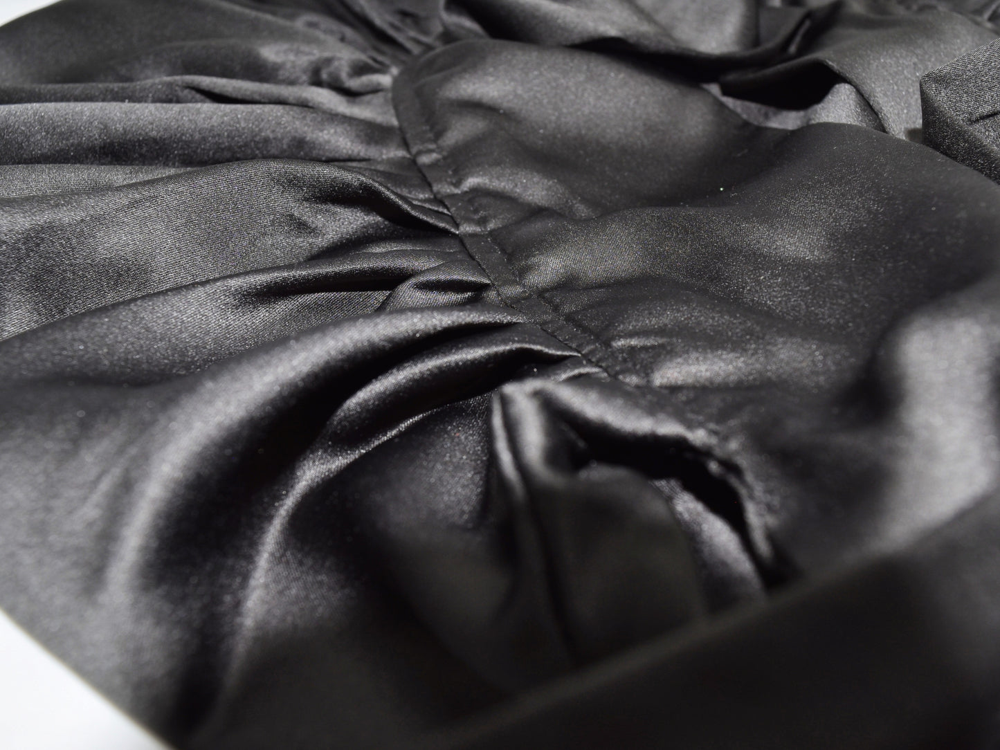 Black Silk Allure | 100% pure  silk bonnet for curly & coily hair – anti-frizz night cap by Curly Comforts